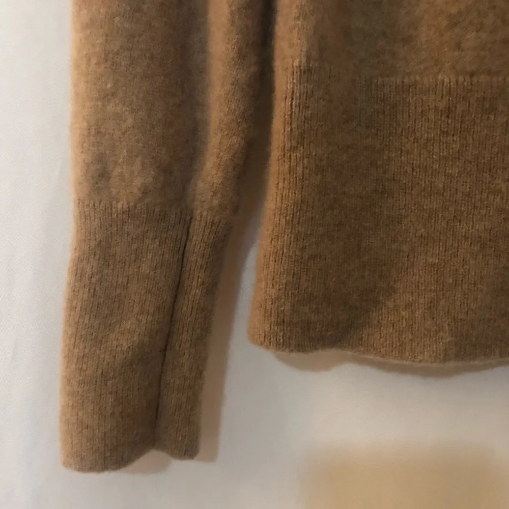 J. CREW Classic Fit Cashmere Sweater in Heather Camel Size S - Picture 8 of 8
